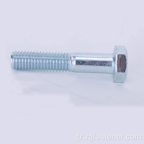 Μπλε και λευκός ψευδαργύρος Hexagon Flat Head Bolts